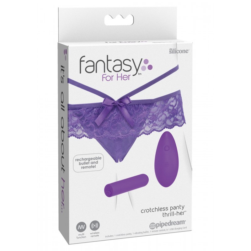 Vibrating Panty Open to the Horse Thrill-Her - PurpleFantasy For Her