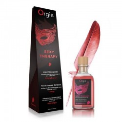 Lips Strawberry Kit Massage by Orgie 100 ml
