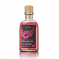 Lips Strawberry Kit Massage by Orgie 100 ml