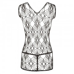 Sexy Mesh Mini Dress Black with Straps Size one fit most