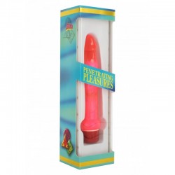 Pink Vaginal Phallus Vibrator for Anal or Vagina Stimulation