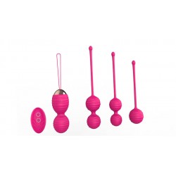 Set di palline Kegel di cui una controllabile con telecomando remoto e vibrante.