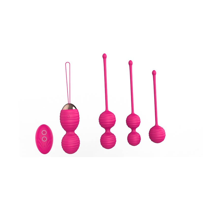 Set di palline Kegel di cui una controllabile con telecomando remoto e vibrante.