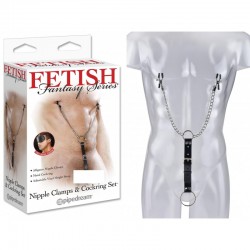 Nipple clamps with Phallic Ring Bondage BDSM Fetish