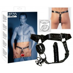 Fetish BDSM Shorts Harness for Men with anal dildo