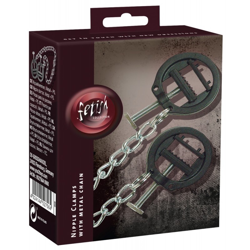 Adjustable Nipple clamps with chain