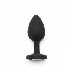 Black Anal Plug with Stone different sizes
