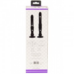 Dildo with suction cup and up and down movement