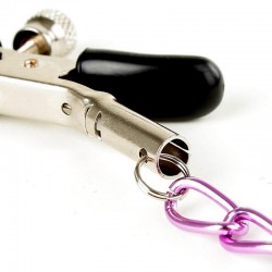 Adjustable Nipple Pliers with Breast Chain.