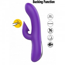 Rabbit vibrator  with clitoral sucking.