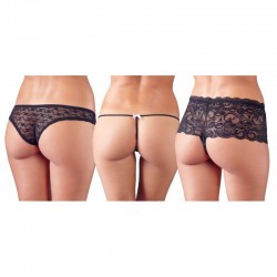 Kit 3 pieces Thong, Culotte and Panties by Cottelli Collection