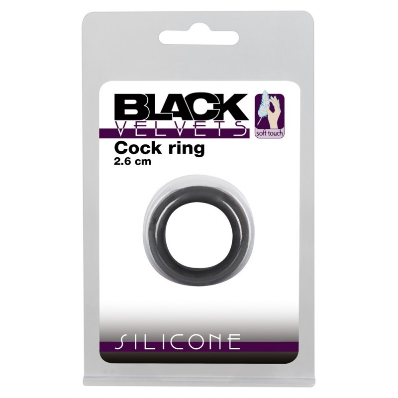 Anello Fallico Piccolo in Silicone Black Velvets