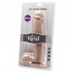 Maxi Realistic Vibrator with suction cup, testicles and remote control