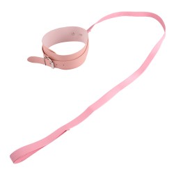 Kit Bondage 7 pezzi colore Rosa ecopelle