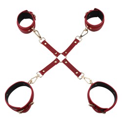 Kit Costrittivo Bondage in Pelle Luxury Plus