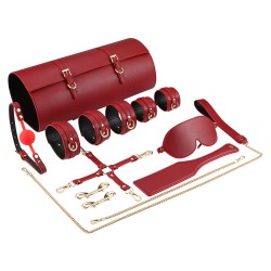 Kit Costrittivo Bondage in Pelle Luxury Plus