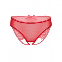 Slip Rosso Trasparente con apertura intima di Daring Intimates