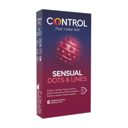 Preservativi stimolanti per lei Sensual dots & lines