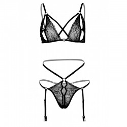 Completino intimo Sexy 2 pezzi Peek-a-Boo Bra and Panty