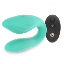 Vibrator for couple with remote control clitoris  and G-spot stimulation