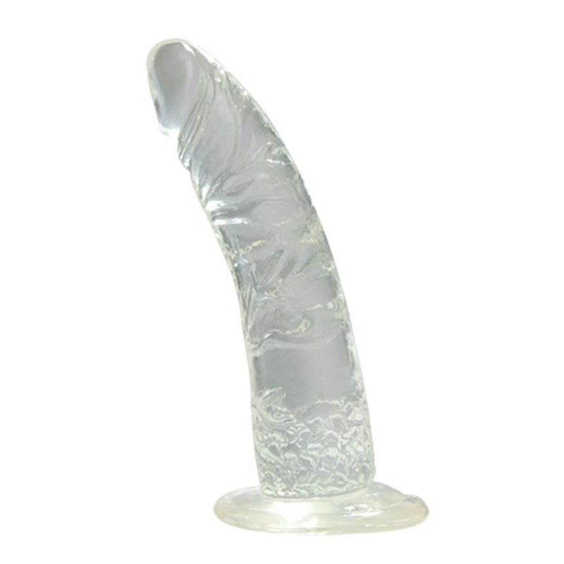 Dildo Realistico Jelly curvato con ventosa 18 cm