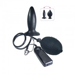 Vibrating inflatable Anal plug with remote control