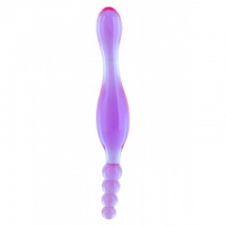 Double-end dildo for Anal or Vaginal stimulation in Jelly