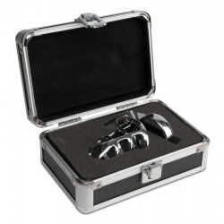 Professional Stainless Steel Men's Chastity Belt with Case