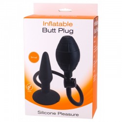 Plug anale gonfiabile in silicone disponibile in 3 taglie, S, M e L