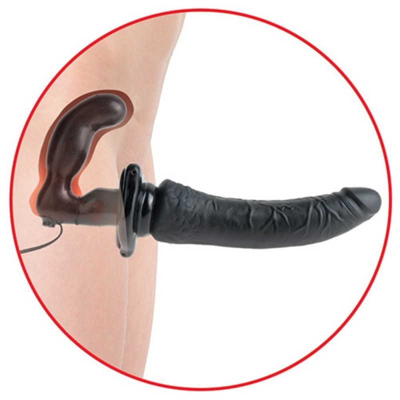 Strapless Strap-on vibrante con telecomando 19 cm