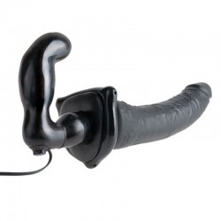 Strapless Strap-on vibrante con telecomando 19 cm