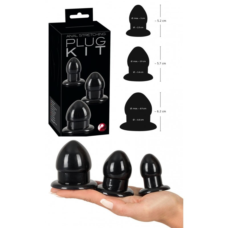 Kit Dilatatore Anale 3 pezzi Anal Plug