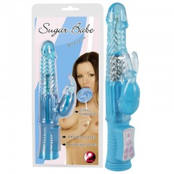 Vibratore Rabbit Sugar Baby. Stimolazione punto G e clitoride insieme.