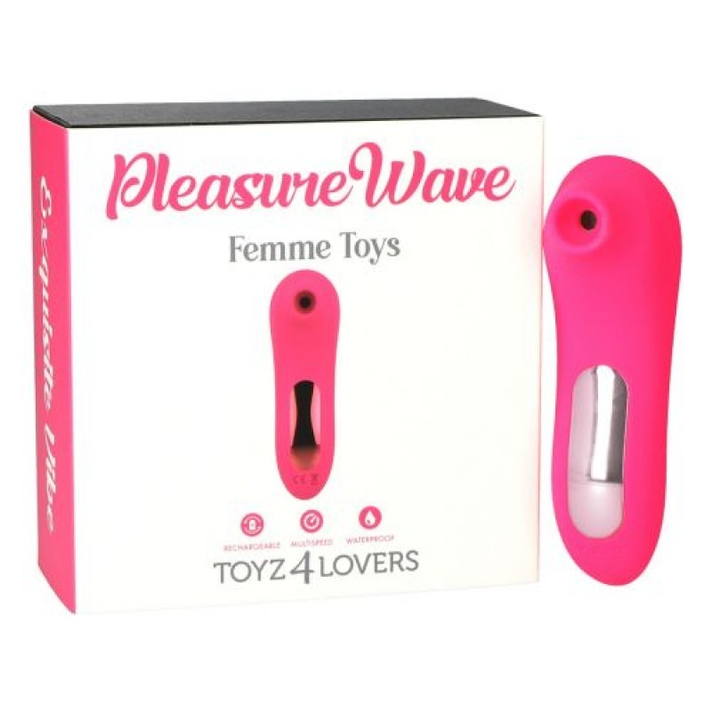 Succhia clitoride Pleasure Wave. Ricarica con USB per una stimolazione sempre pronta.