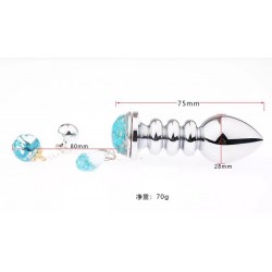 Anal Plug made in Steel Pendant & Plug