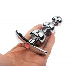 Anal Plug and Prostatic Massager Silver Massage Box