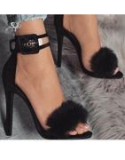 High heeled sandals